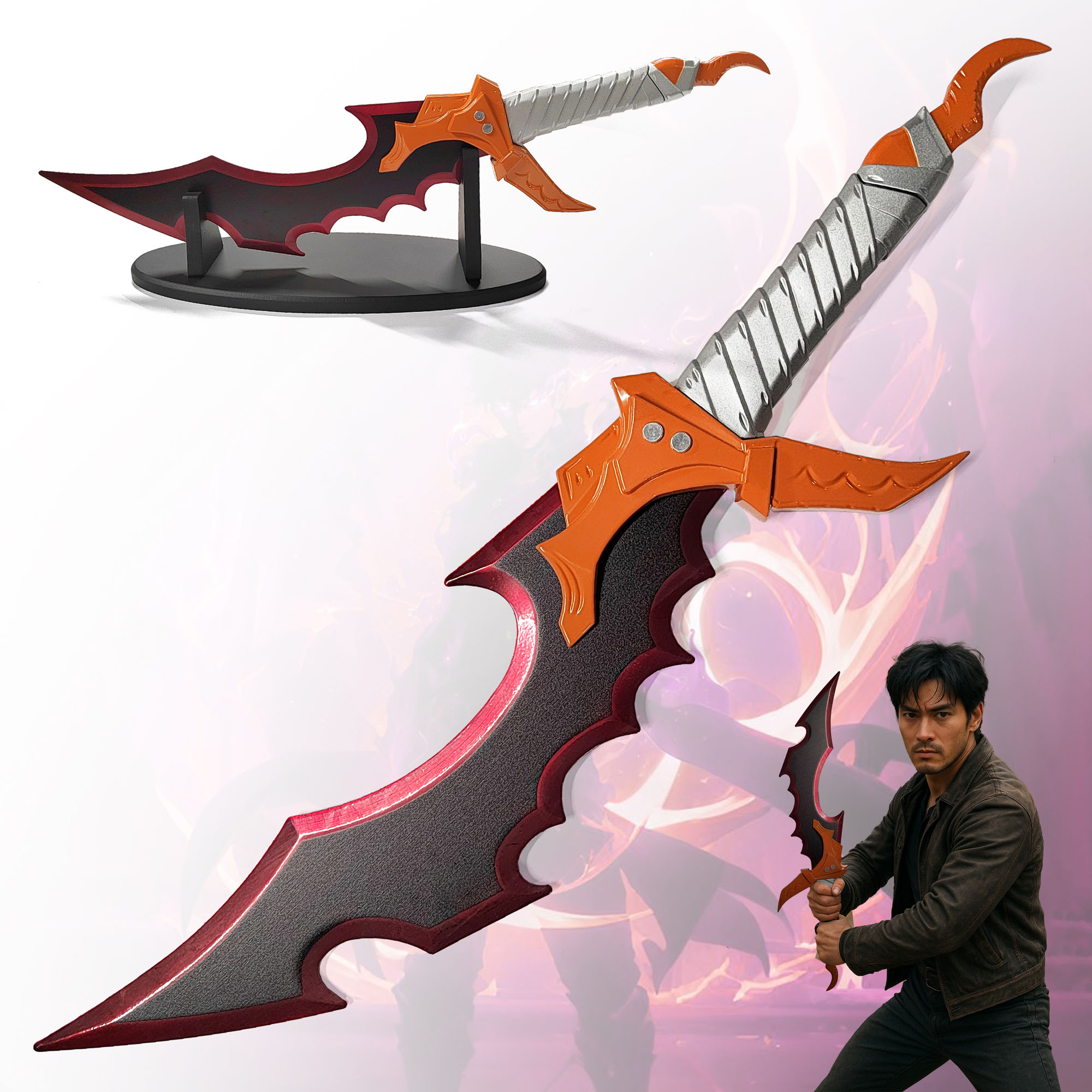 Solo Leveling - Sung Jinwoo Schwert Kasakas Ritter Killer Schwert mit Ständer